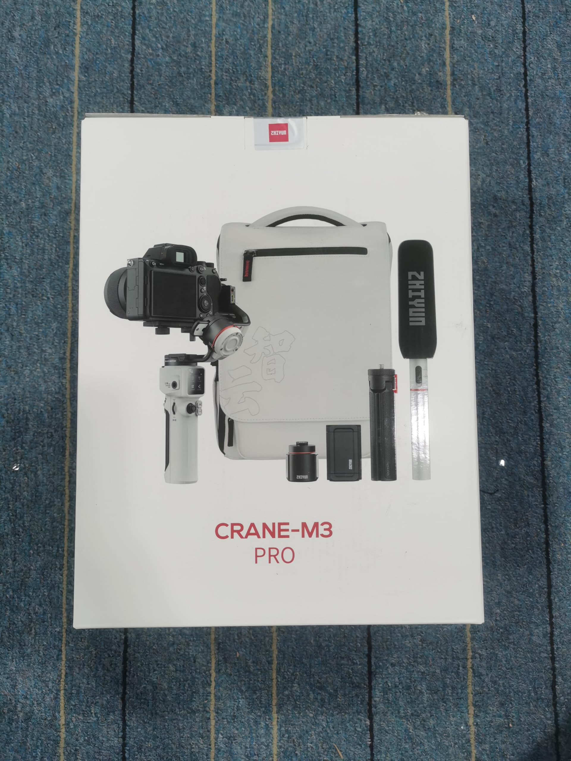 Zhiyun Crane M3 Pro 3-Axis Handheld Gimbal Stabilizer for Mirrorless Cameras - Compatible with Sony A6600, A6100, A6000, RX100 M7, GX85, GoPro Hero 10/9/8/7/6/5 & iPhone 13/12/XS/Pro Max - Perfect for Vlogging, Travel Filming, and Professional Video Shooting