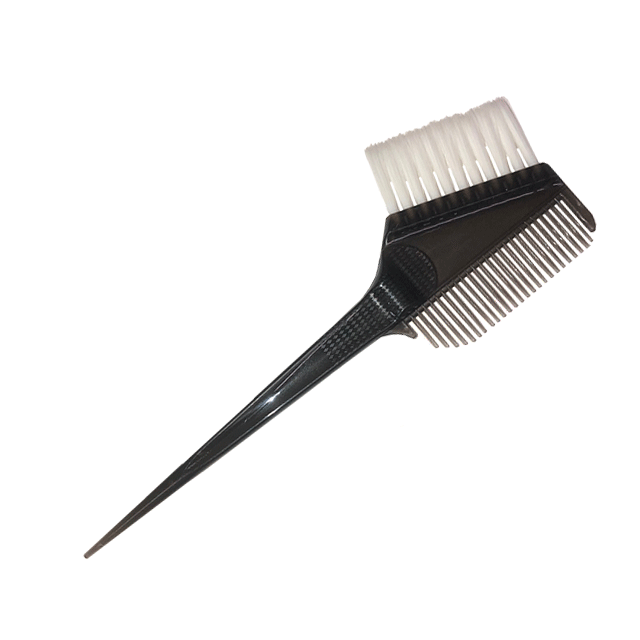 Professional Tint Brush with Comb Feather Edge - Perfect for Hair Coloring, Highlights, and Salon Styling at Home