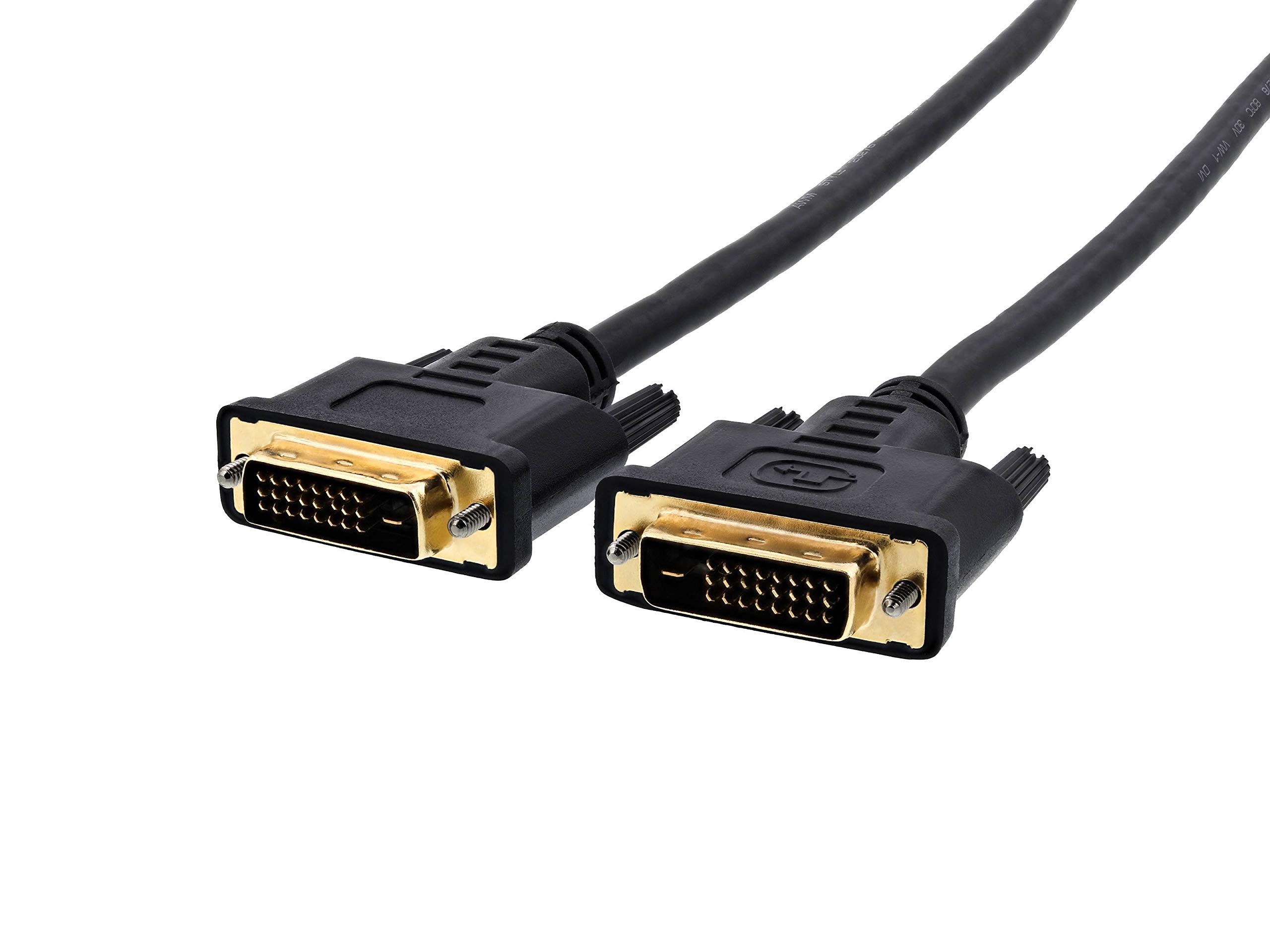 DVI-D Dual Link Video Cable - 16 Feet (5 Meters) High-Speed Digital Monitor Cable for PC, Laptop, Gaming, and Home Theater Setup