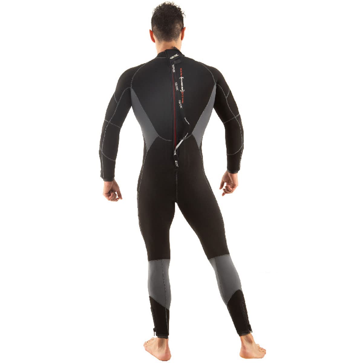 SEAC Space Man 5MM Neoprene Wetsuit for Scuba Diving, Snorkeling & Surfing - Men's Thermal Protection in Cold Water