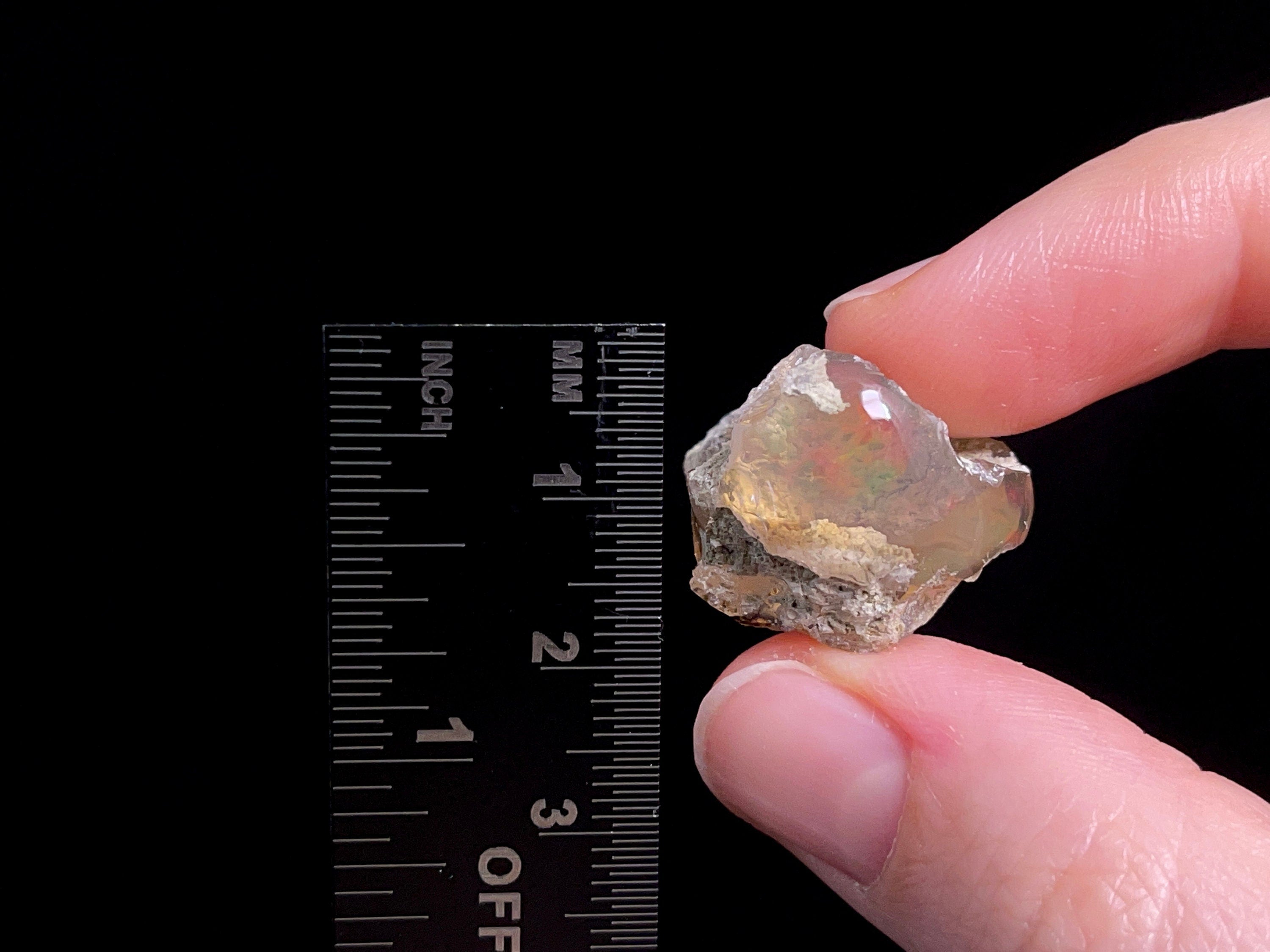 Natural Welo Opal Crystal - 2A Polished Window Raw Opal Gemstone, October Birthstone for Jewelry Making & Collection | Perfect for Necklaces, Rings & Healing Crystals