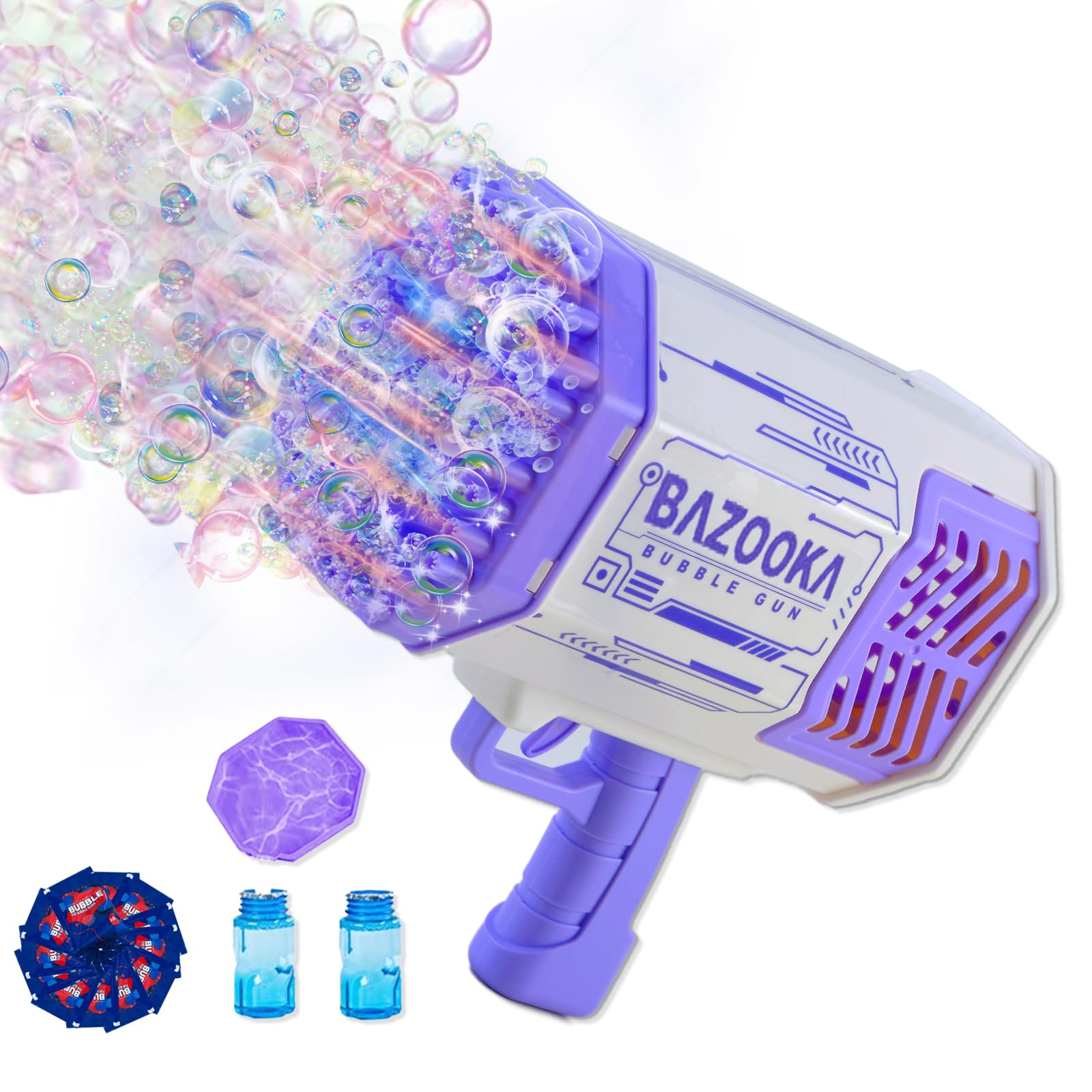 Petrella Bubble Gun Bazooka - Automatic Bubble Machine Blaster for Kids Ages 3-12 | Outdoor Party, Birthday Gift, TikTok Toy | Fun Summer Play, Backyard Games, Poolside Entertainment