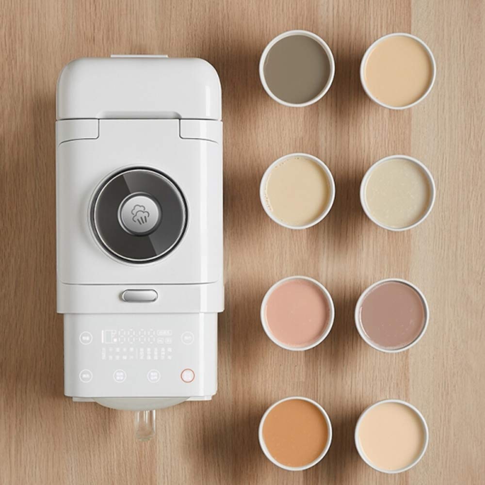 JOYOUNG DJ10U-K61 4-in-1 Automatic Self-Cleaning Soy Milk Maker - Coffee Maker, Juice Extractor & Electric Kettle (300-1000ml, White) for Healthy Breakfast & Kitchen Convenience