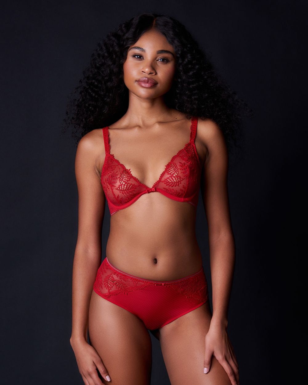 Bloom Underwired Triangle Bra - Comfortable Lace Bralette for Women, Wireless Support, Sexy Everyday Wear - Perfect for Date Nights, Yoga, and Lounge Wear