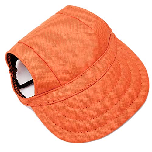 Sumerlly Dog Baseball Cap - Adjustable Pet Hat with Ear Holes & Chin Strap for Small Medium Large Dogs - Perfect for Outdoor Activities, Walks, and Photo Shoots