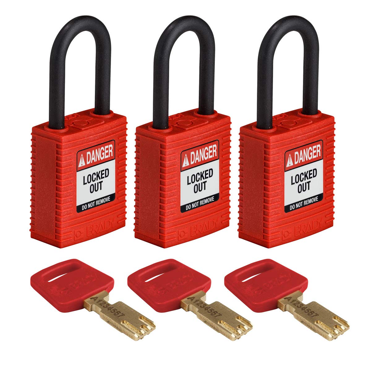 Brady SafeKey Lockout Padlock - 1.5