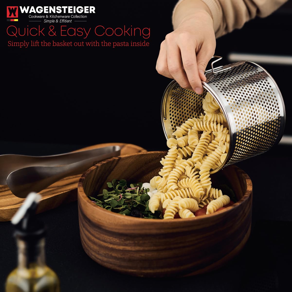 Premium Stainless Steel Steamer Pot with Perforated Basket - 2.3L (2.43Qt) Egg & Vegetable Cooker for Stovetop - Perfect for Pasta, Dumplings & Healthy Meals - Ideal for Singles, Couples & Small Families - Compact Kitchen Essential for Steam Cooking & Meal Prep