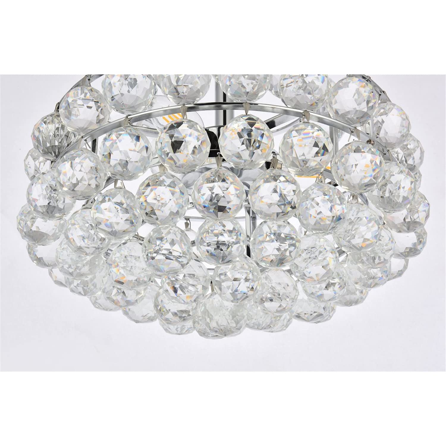 Modern Chrome 14-inch Savannah Pendant Light - Bright Indoor Ceiling Lighting for Living Room, Bedroom & Dining Room Decoration