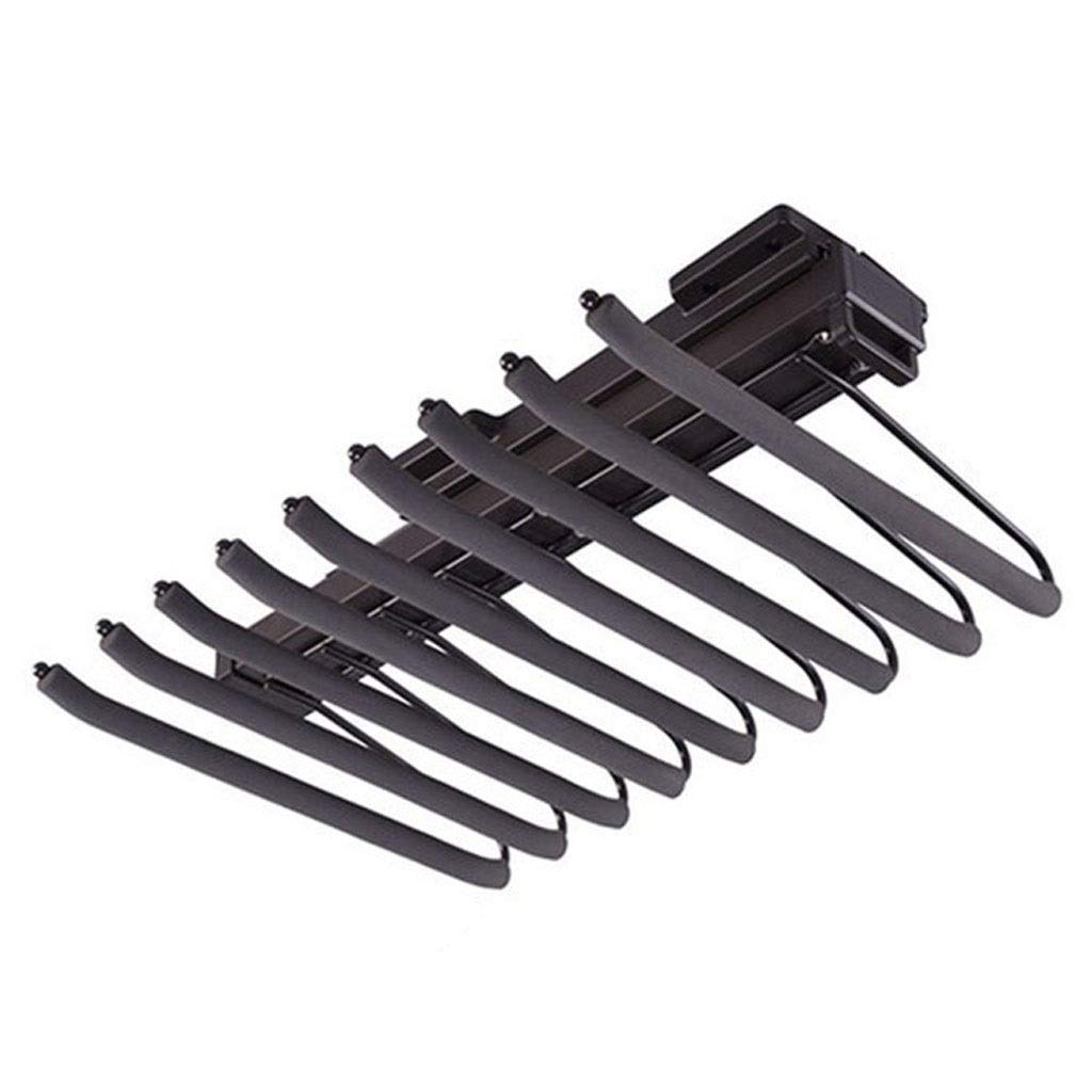 Space-Saving 18/9 Arm Trouser Hangers - Heavy Duty Closet Organizer for Pants, Scarves & Ties | Pull-Out Sliding Rail Wardrobe Storage Solution for Home & Office Use