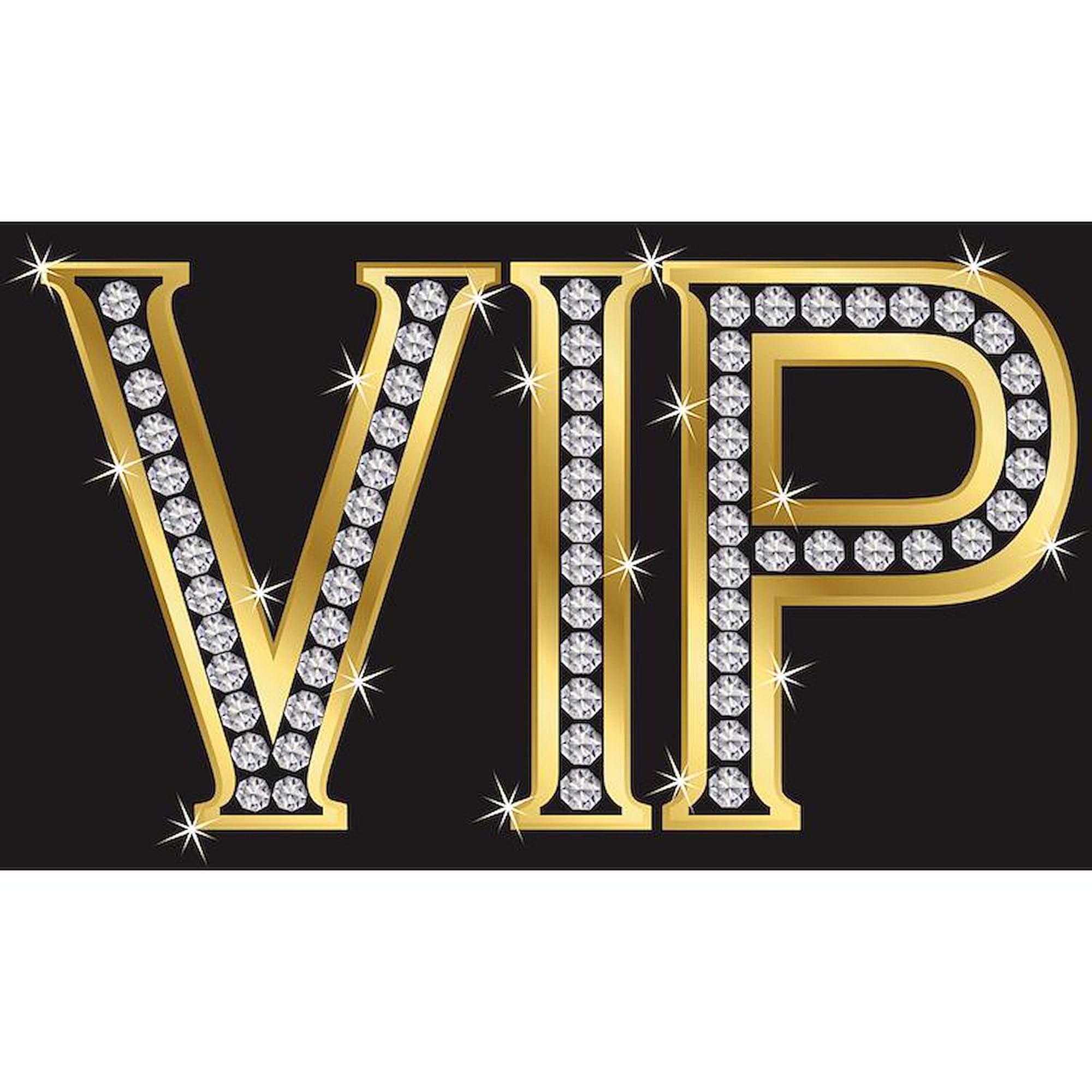 VIP Bling Decorative Fabric Shower Curtain by CafePress - Luxury Bathroom Decor for Modern Homes & Spa-Like Showers