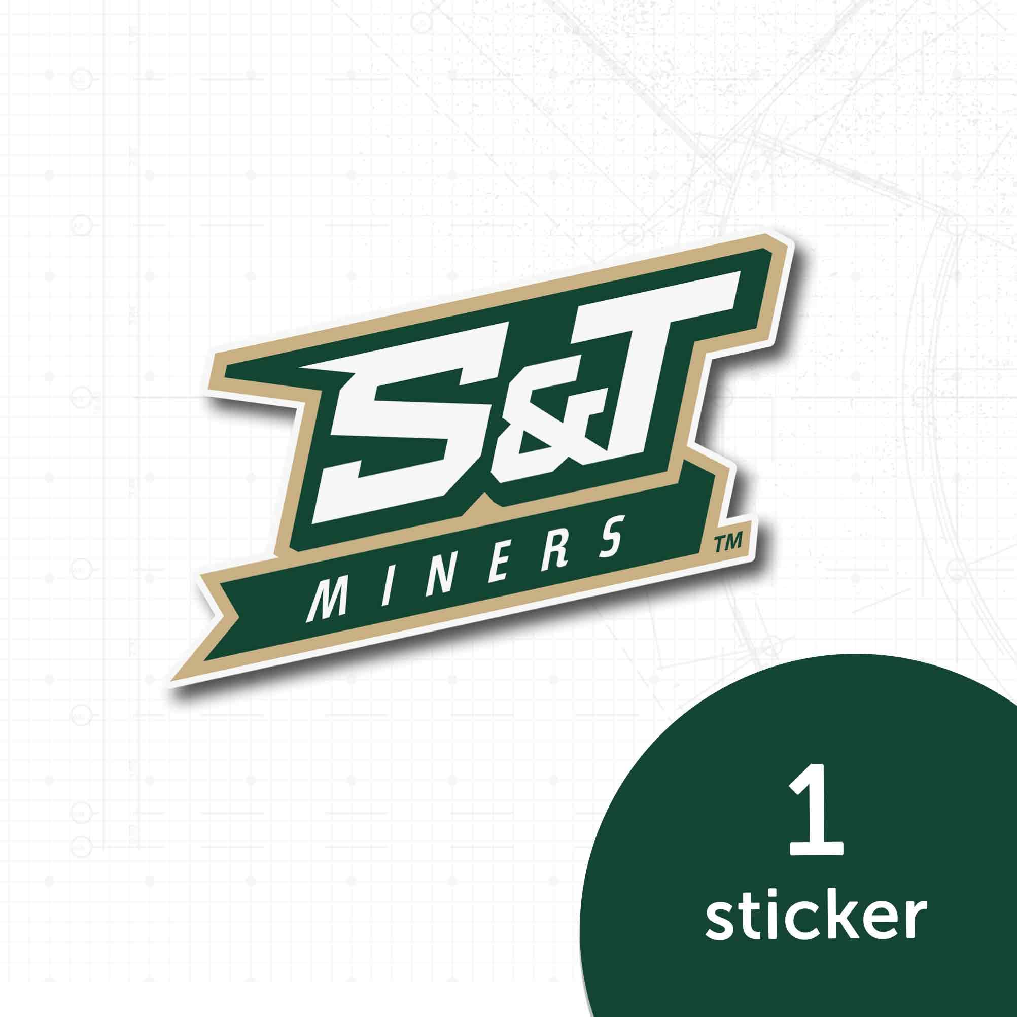 Missouri S&T Miners Vinyl Decal Sticker - Desert Cactus Design for Laptop, Water Bottle, Car & Scrapbook | University of Science and Technology Decals | Perfect for School Pride, Gifts & DIY Crafts