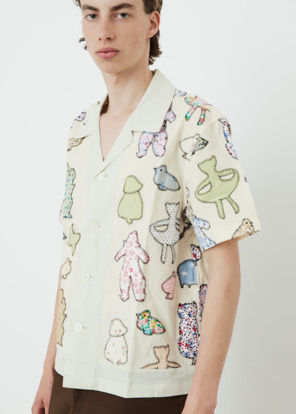 Applique Critter Short Sleeve Shirt - Cute Animal Print Casual Top for Kids & Toddlers | Perfect for Playdates, School & Family Outings