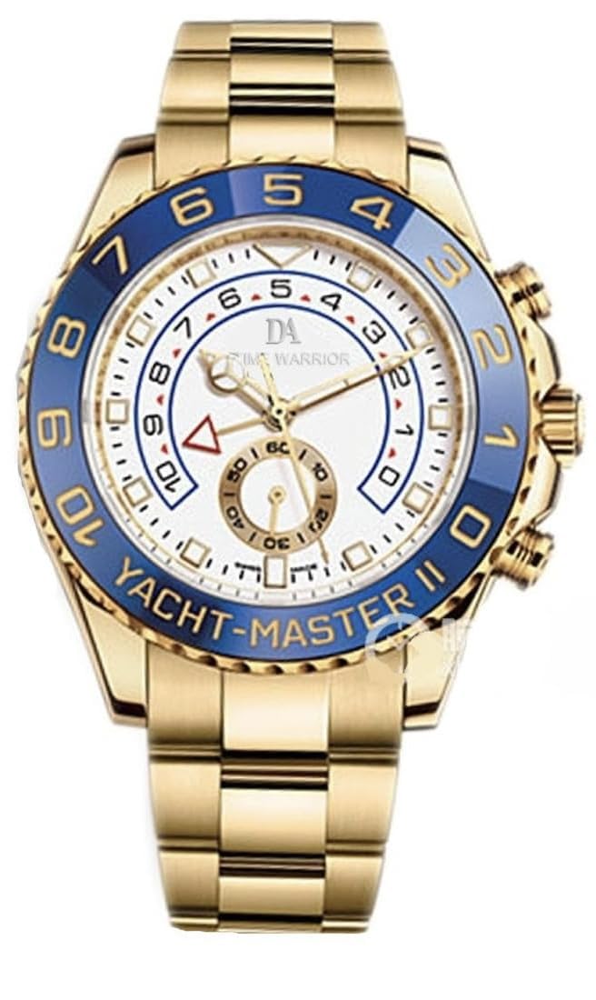Men's Chronograph Watch with Rotatable Bezel - 44mm Sapphire Crystal Glass, Stainless Steel Band & Automatic Movement - Perfect for Sports, Outdoor Adventures & Formal Occasions