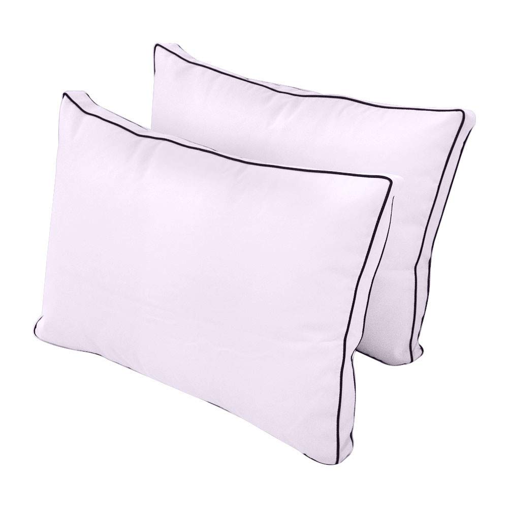 Prolinemax Outdoor Style 1 Twin-XL Daybed Mattress Cover with Contrast Trim - Fitted Bolster Pillow Sheet AD107 - Perfect for Patio Furniture, Sunroom Decor & Guest Bedding