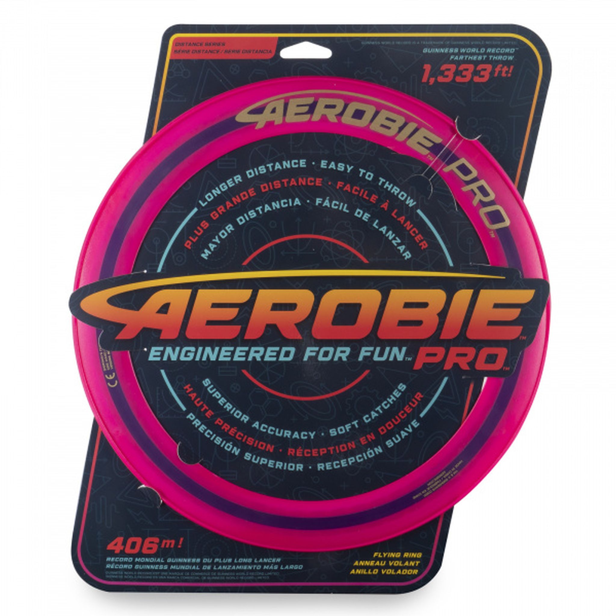 AEROBIE PRO 13 Inch Flying Disc - High Performance Outdoor Sports Frisbee for Beach, Park & Backyard Games - Single Unit