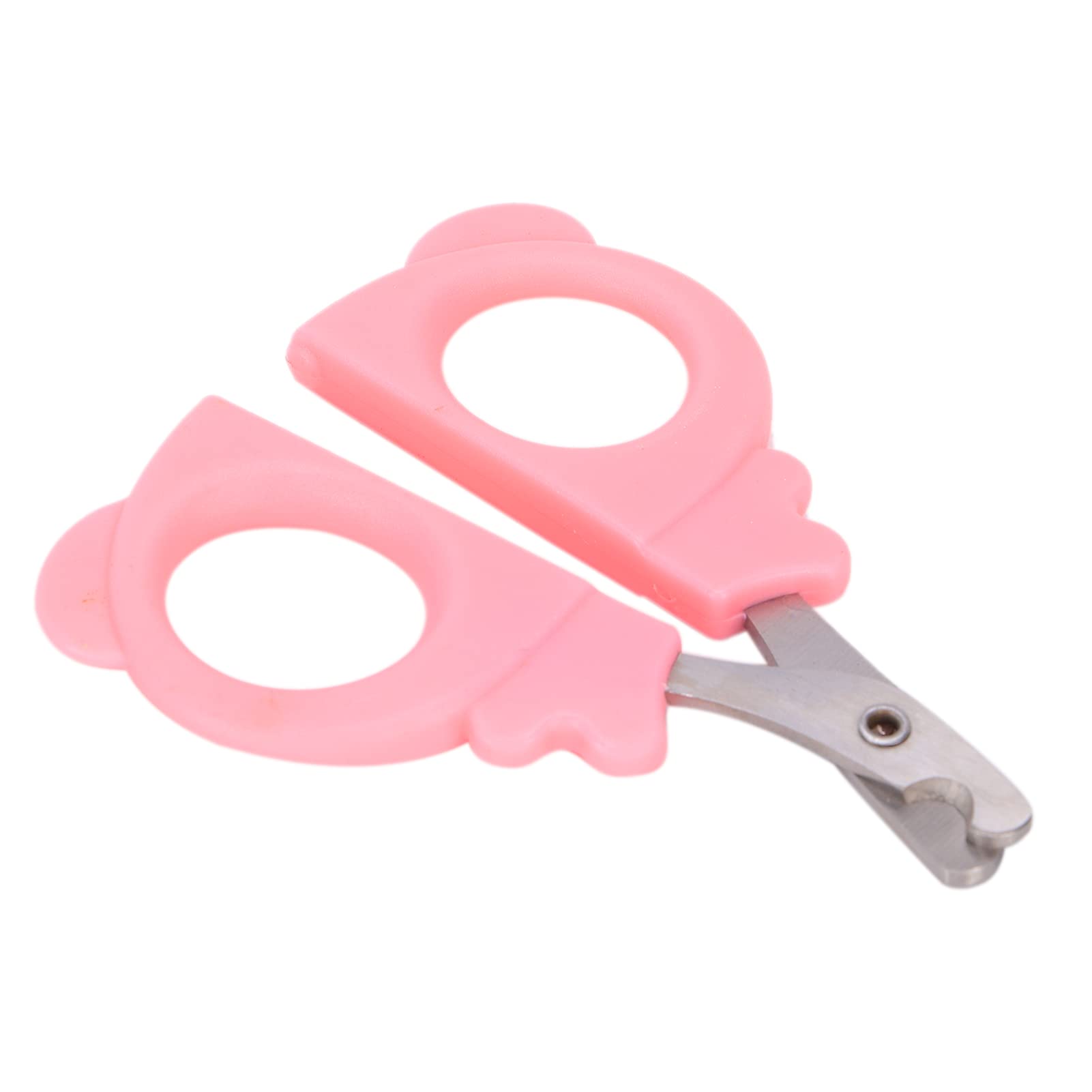 Pet Nail Grinder for Dogs & Cats - Safe Half Moon Design Prevents Overcutting - Gentle Nail Trimmer for Small, Medium & Large Pets (Pink) - Perfect for At-Home Grooming & Stress-Free Nail Care