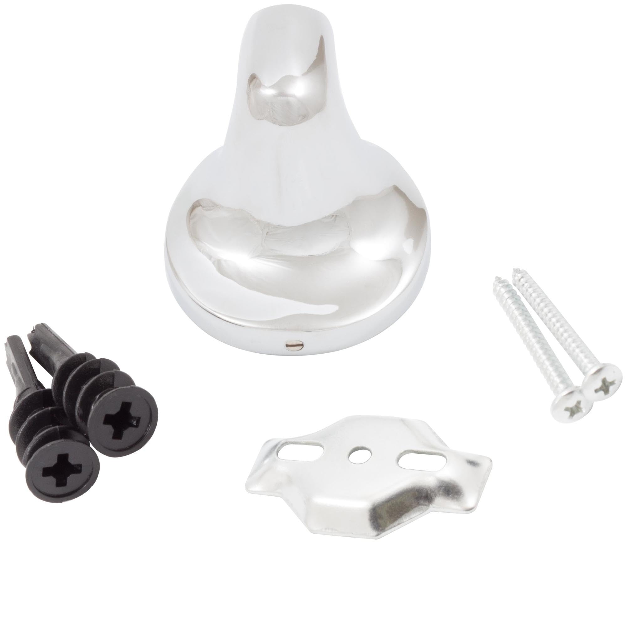 Stone Harbor Hardware Harbor Mist Robe Hook - Polished Chrome Finish - Rust-Resistant Bathroom & Bedroom Wall Hook for Towels, Robes & Clothes - Perfect for Home, Spa & Hotel Decor