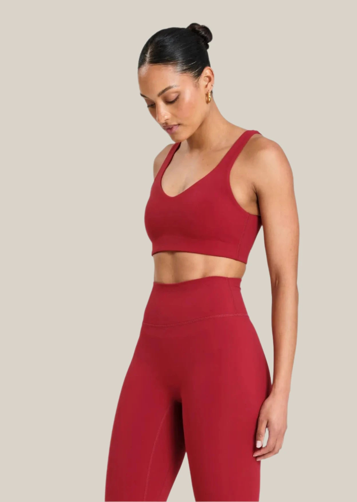 CLOUDCORE Open Back Sports Bra for Women - High Support Workout Top for Running, Yoga & Gym - Breathable Mesh Comfort for Active Lifestyles