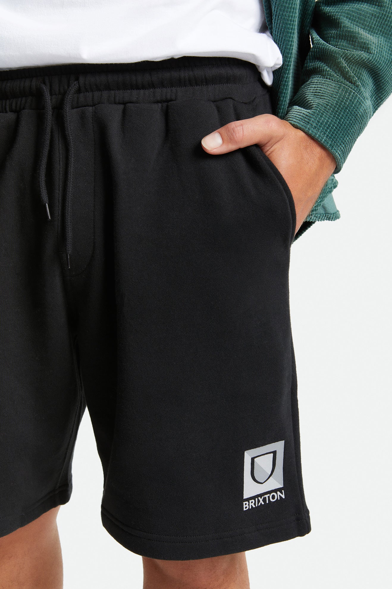 Beta Split Fleece Shorts - Soft & Comfortable Black Fleece Shorts for Men | Perfect for Running, Gym, and Casual Wear