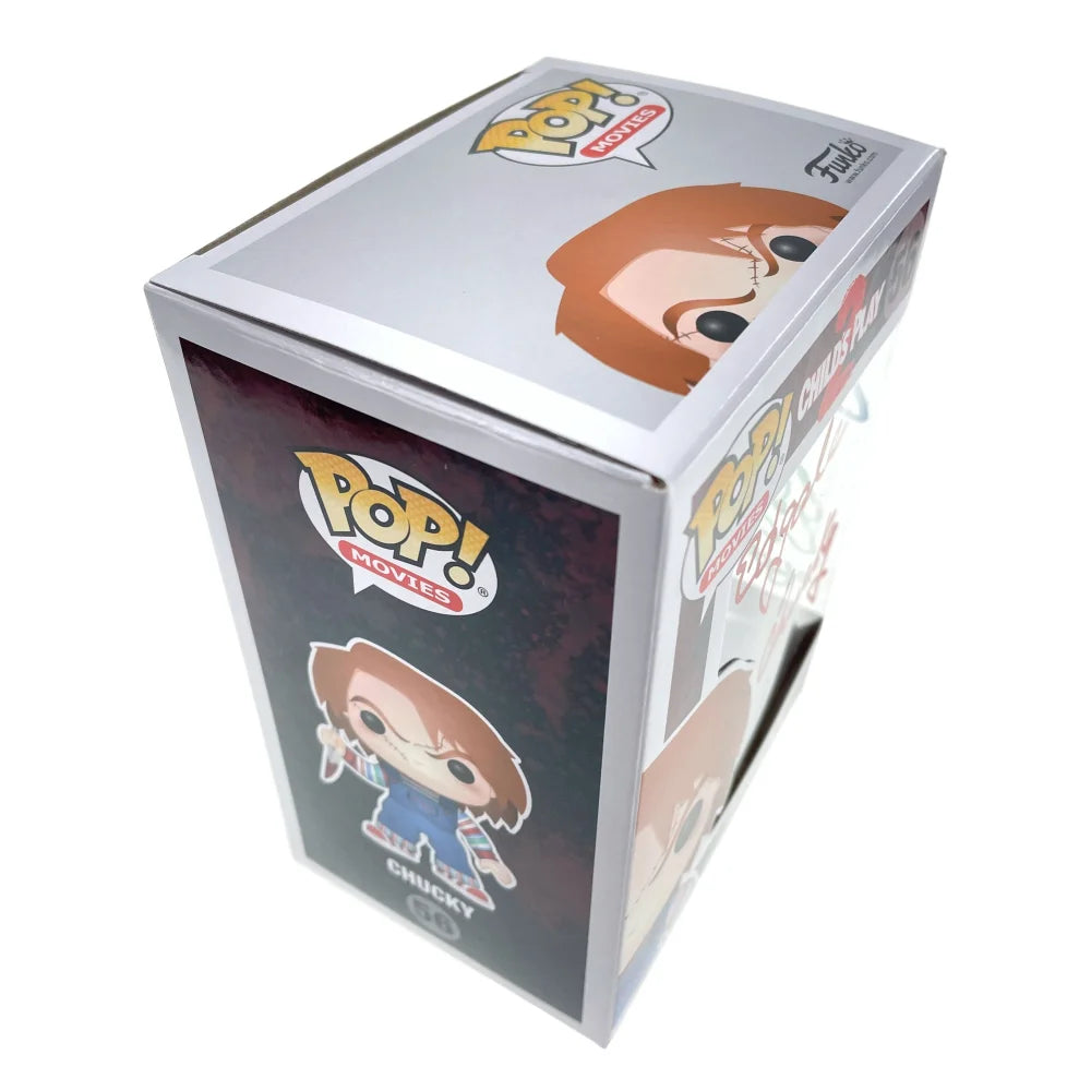 Chucky Funko Pop #56 Signed by Ed Gale, Alex Vincent & Edan Gross - JSA COA Authenticated - Child's Play Horror Collectible - Perfect for Horror Fans & Movie Memorabilia Collections