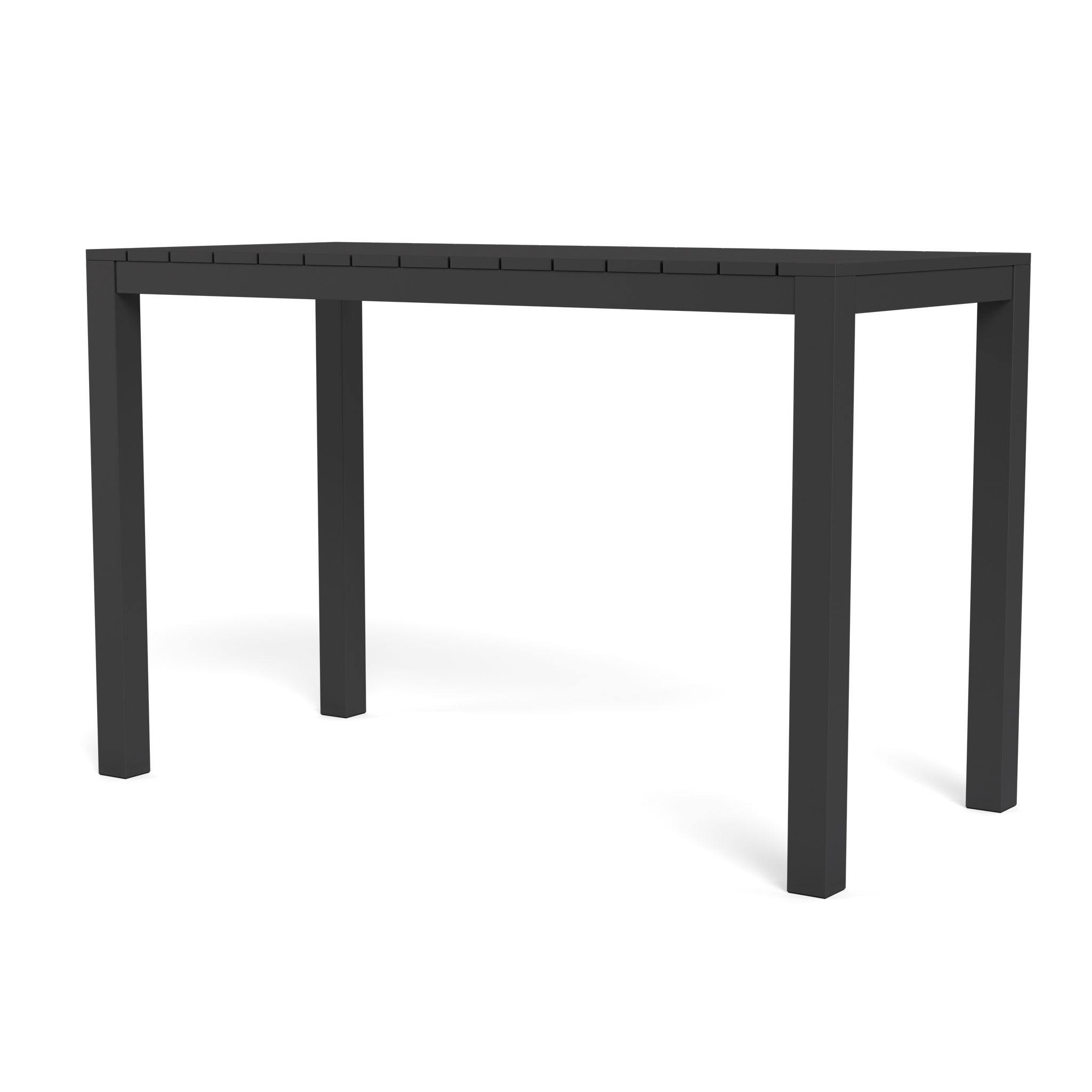 Premium Aluminum Rectangle Bar Table - Durable & Modern Outdoor/Indoor Dining Table for Patio, Restaurant, or Home Use