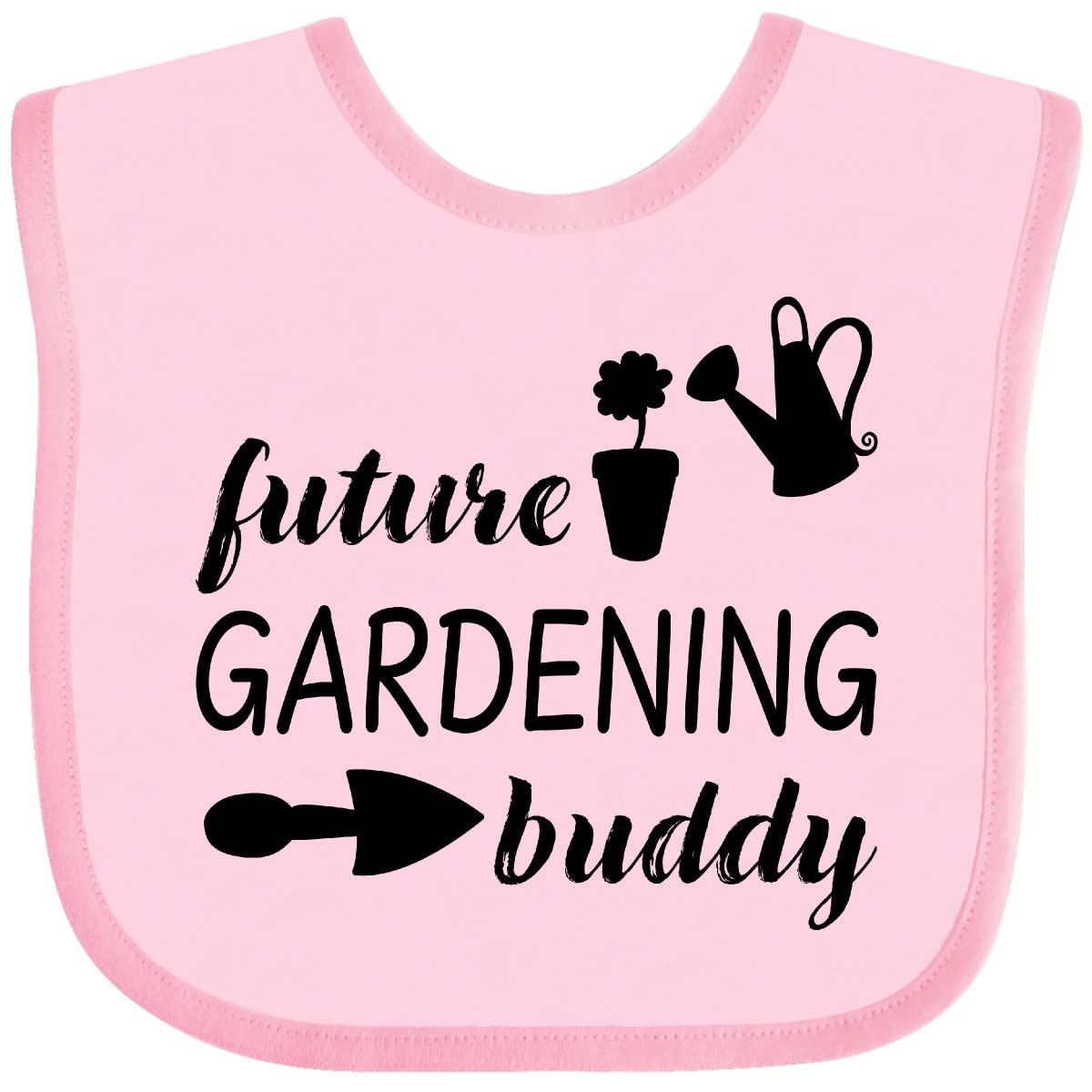 Inktastic Future Gardening Buddy Baby Bib - Adorable & Absorbent for Messy Mealtime & Outdoor Play - Perfect for Infants & Toddlers