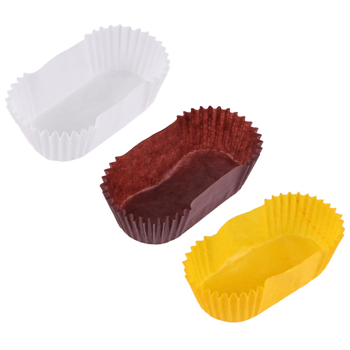 1000Pcs Oval Bread Baking Liners - Elliptical Paper Baking Cups for Muffins, Cupcakes & Mini Snacks | Non-Stick Cake Tray for Perfect Loaf Bread & Pastries | Ideal for Home Baking, Party Treats & Gift Packaging (Chocolate Brown)