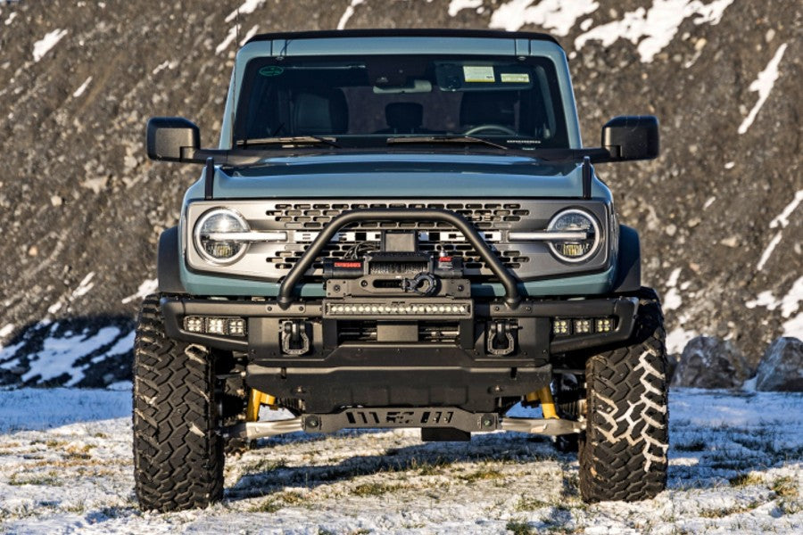 Ford Bronco Rough Country Triple 2in Cube Fog Light Mount Kit - Black Pair for Off-Roading & Night Driving | Perfect for Trail Adventures & Enhanced Visibility