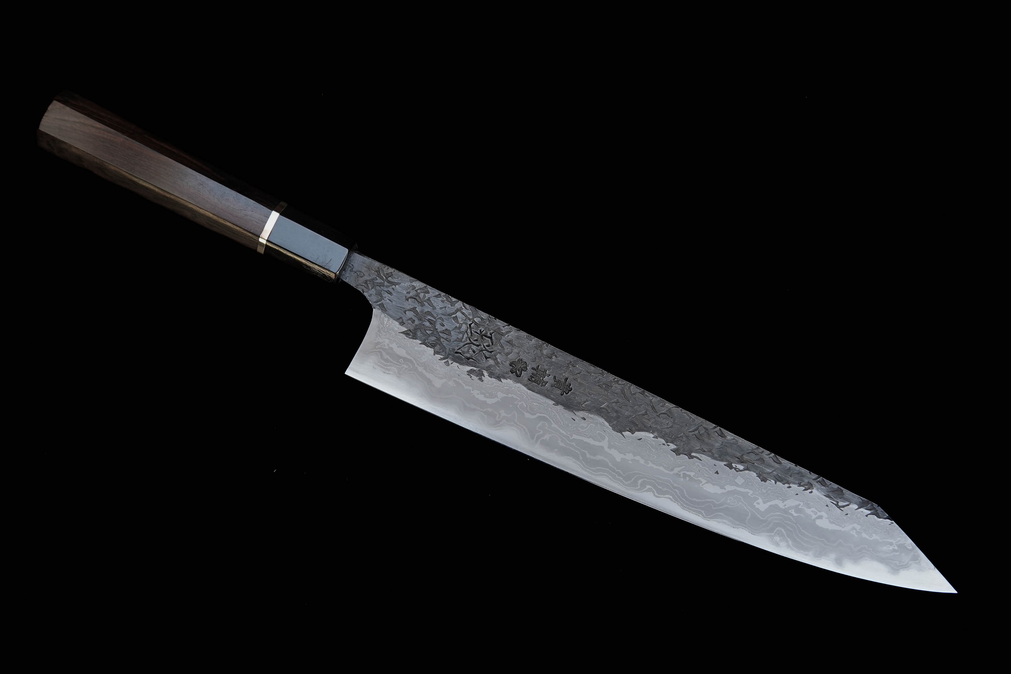 Premium Kisuke Manaka ENN Blue #1 & Blue #2 Damascus 280mm Gyuto Knife - Japanese Chef Knife for Slicing, Dicing & Precision Cutting - Perfect for Sushi, Meat & Vegetable Preparation