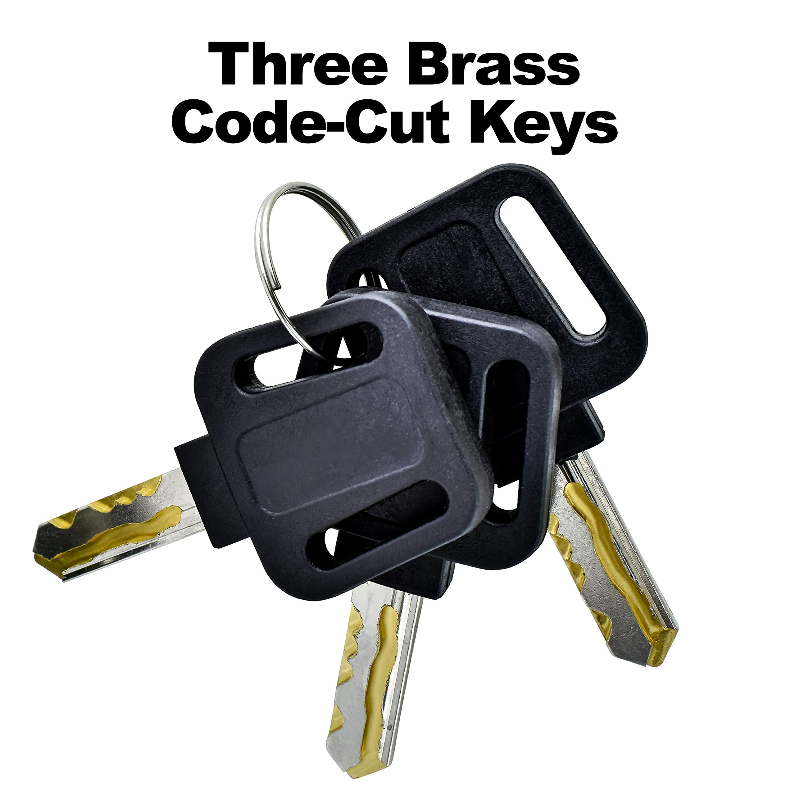 Mail Boss 8151 Key Boss - Heavy Duty Commercial Grade Steel High Security Key Cabinet - 105-Key Organizer with Adjustable Shelves & Keyed Lock - Secure Drop Box for Offices, Schools, Hotels (Cream White)