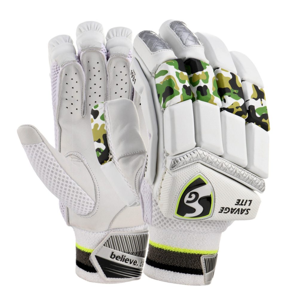 SG Savage Lite Adult Cricket Batting Gloves - Lightweight Protective Gear for Cricket Players - Perfect for Practice & Match Play