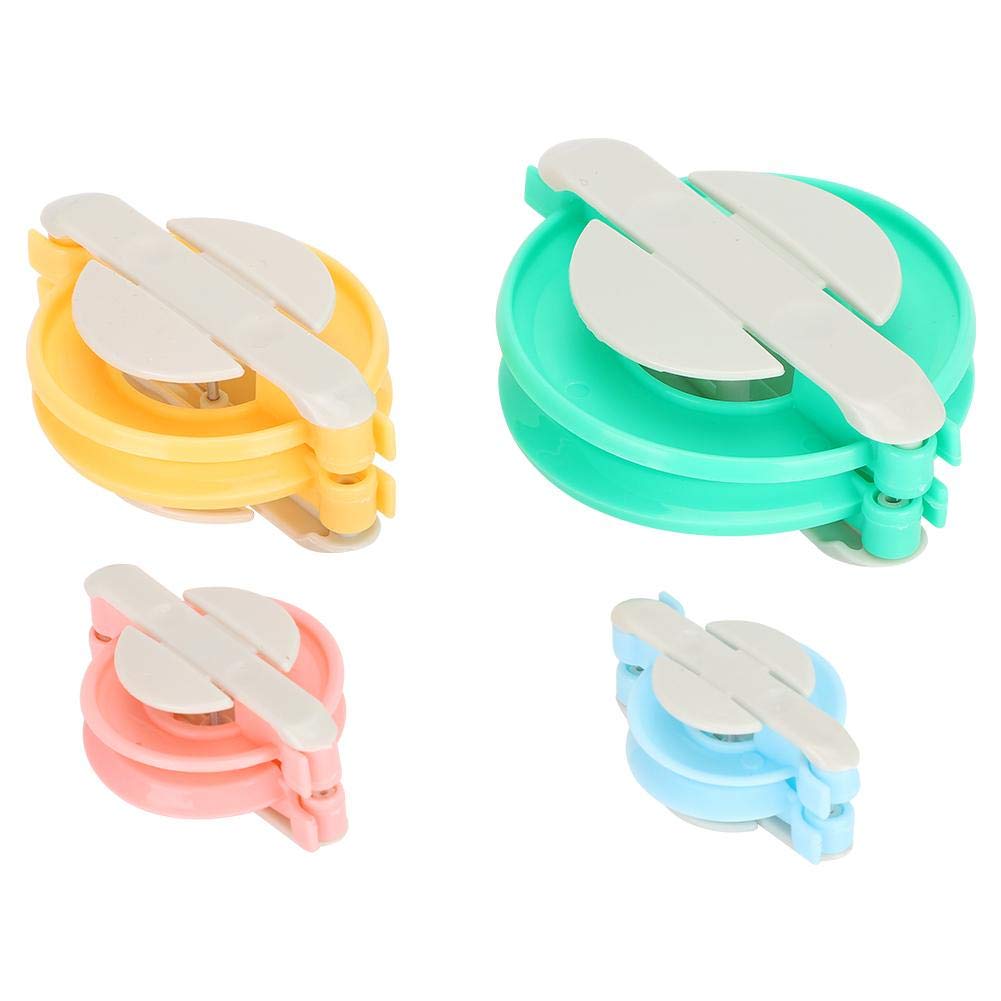 GLOGLOW 4-Size Pom Pom Maker Kit - Plastic DIY Fluffy Ball Weaving Tool Set for Knitting, Crochet & Yarn Crafts | Perfect for DIY Wool Projects, Home Decor & Gift Making