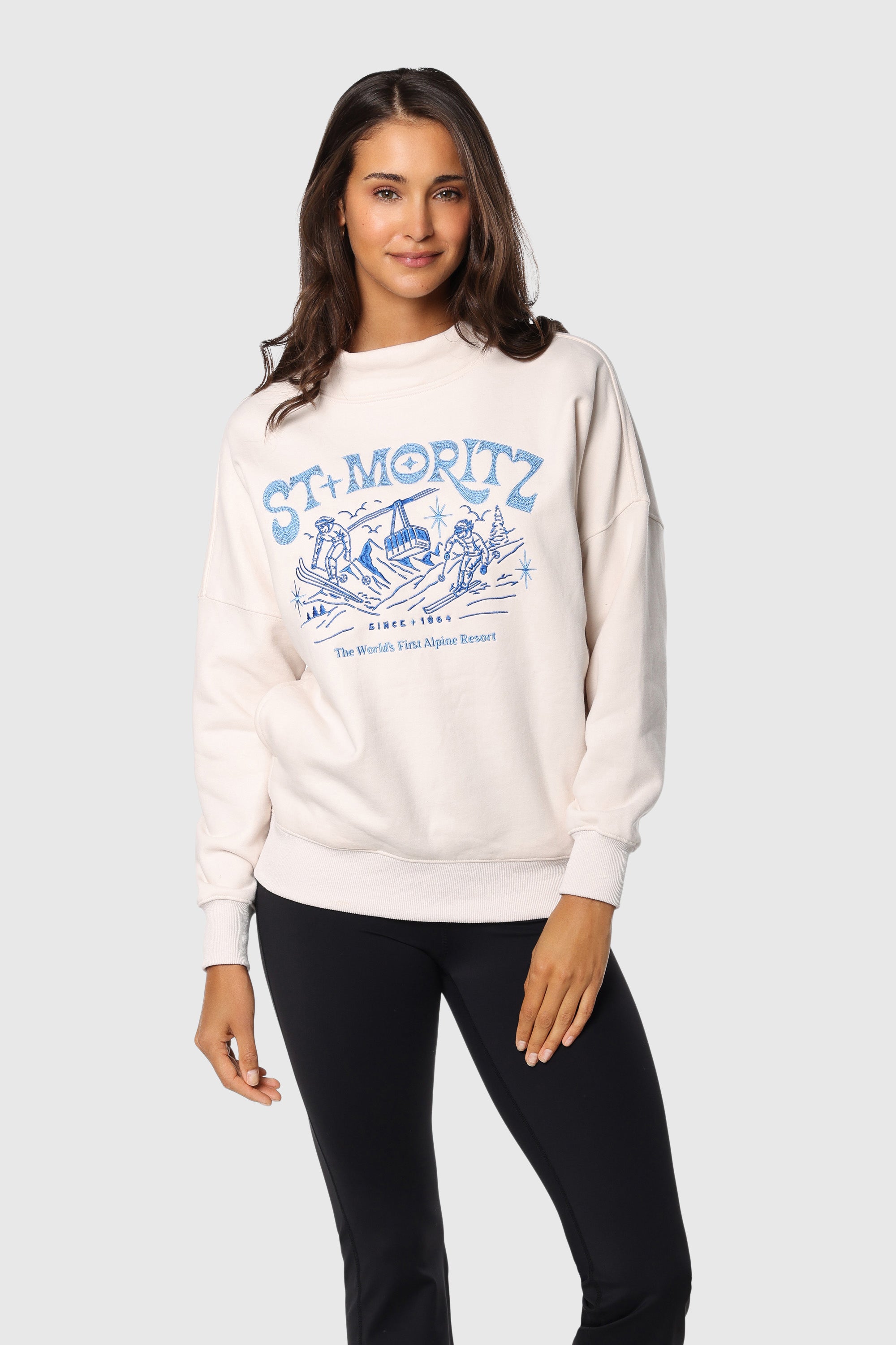 Moritz Funnel Neck Sweater - Women's Chunky Knit Turtleneck Pullover for Fall & Winter | Cozy Office Wear & Casual Outfits
