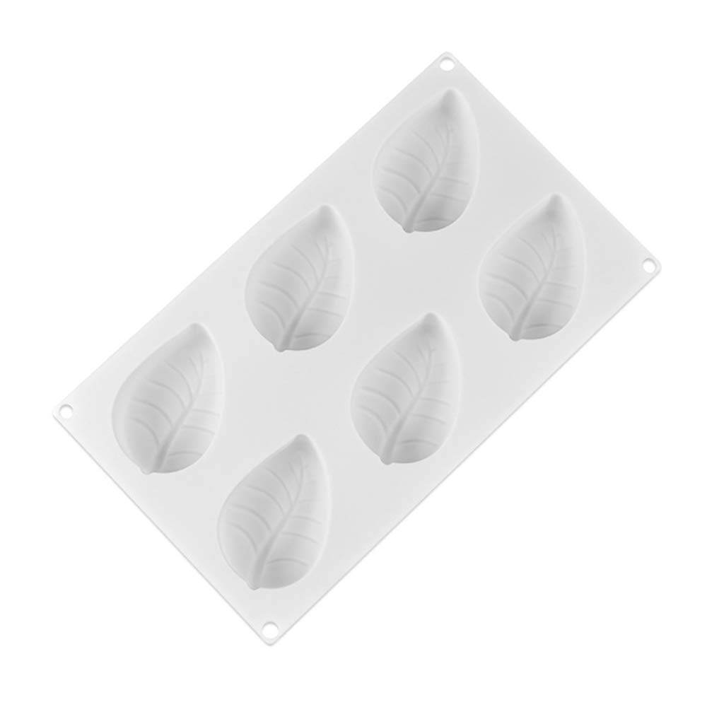 EchoDone 6-Cavity Tree Leaves Silicone Mold for DIY Soap, Candle, Lotion Bars & Cake Decorating - Reusable Baking & Craft Supplies for Homemade Gifts, Bath Bombs & Dessert Making