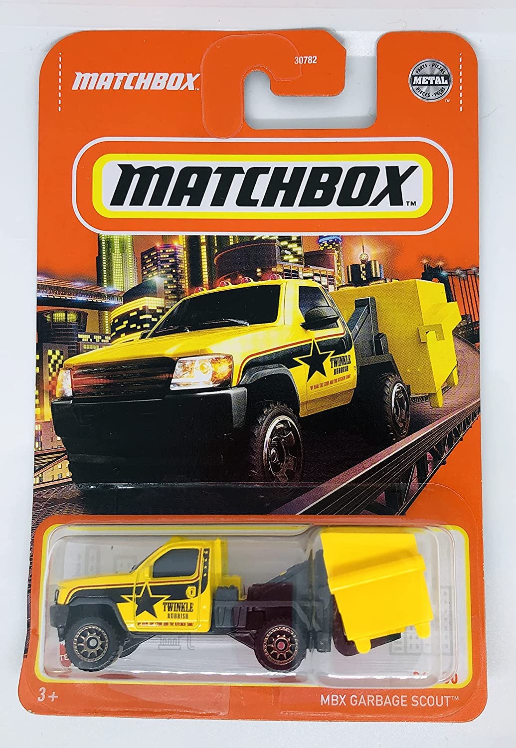 Matchbox 2022 Garbage Scout Truck Toy - Yellow Diecast Model Car in Mint Condition - Collectible Vehicle for Kids & Adults - Perfect for Playtime, Display & Collection - Ships Bubble Wrapped in Box