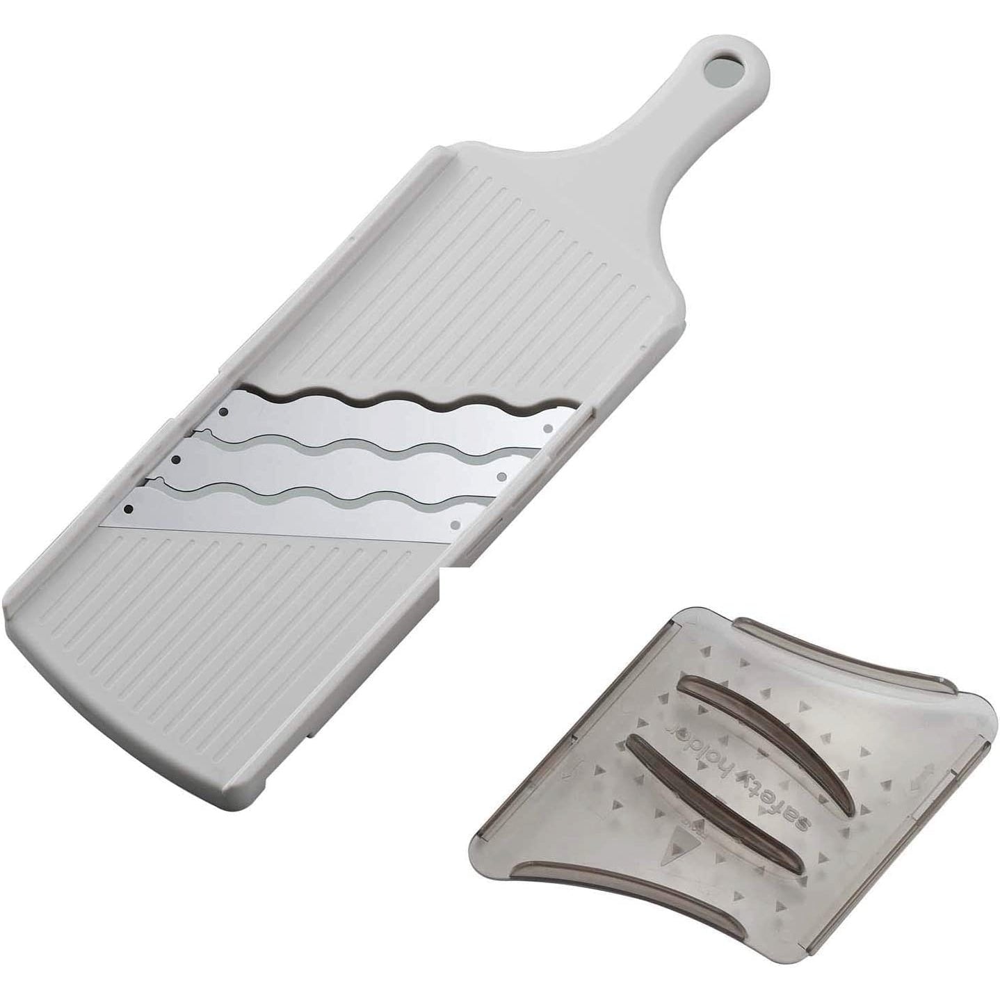 Premium Arnest Triple Speed Triple Wave Japanese Mandoline Slicer - 3 Adjustable Blades for Perfect Vegetable & Fruit Cutting - Ideal for Home Cooking, Meal Prep & Professional Kitchens