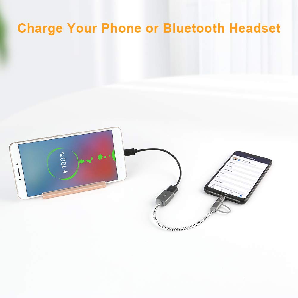 CableCreation 2-in-1 Fast Charging Bundle - 6ft Micro USB & USB C to USB 2.0 Cable + 3ft USB 3.1 A to Type C Cable for Smartphones, Tablets, Laptops - Perfect for Home, Office & Travel Charging
