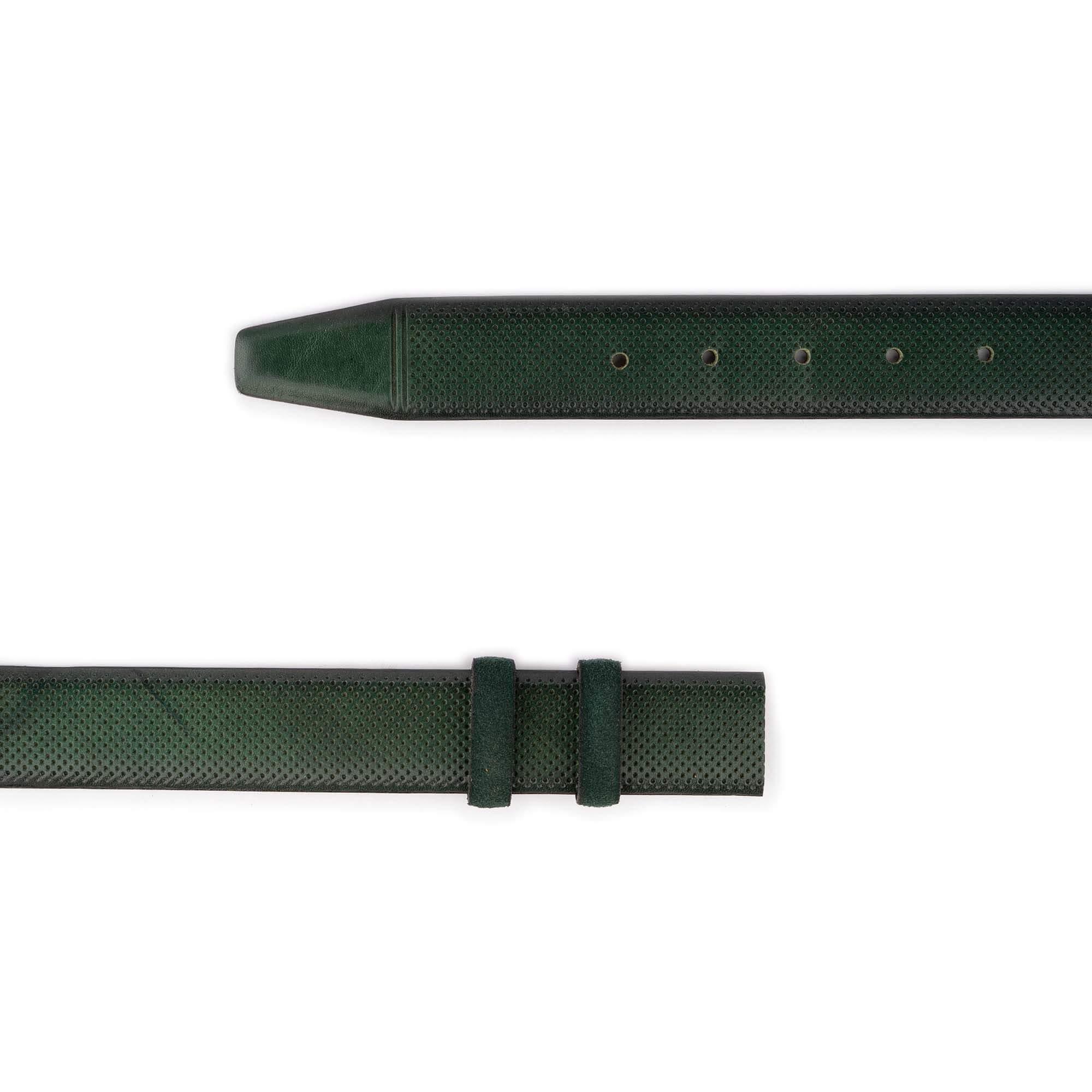 Luxury Green Leather Belt Strap with Ferragamo Buckle - Premium Dot Texture Design for Men & Women | Perfect for Office, Formal Events & Fashion Accessories