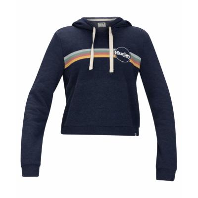 A Cozy Adventure with Hurley Women's Jammer Stripe Fleece Crop Pullover Hoodie