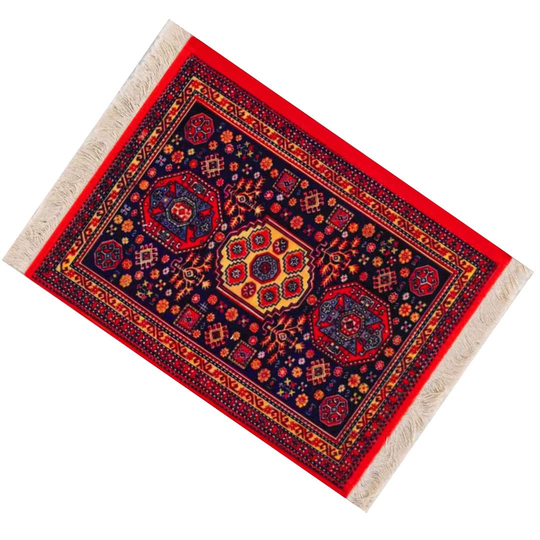 Premium Oriental Rug Mouse Pad - Durable Carpet-Style Mousepad for Office & Gaming - Ergonomic Desk Accessory for Computers & Laptops