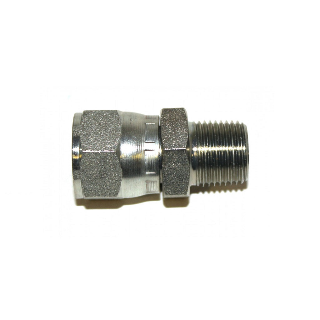 High Pressure JIC Female Flare to Male NPT Pipe Thread Fitting - Hydraulic Hose Connector for Industrial, Automotive & Agricultural Equipment