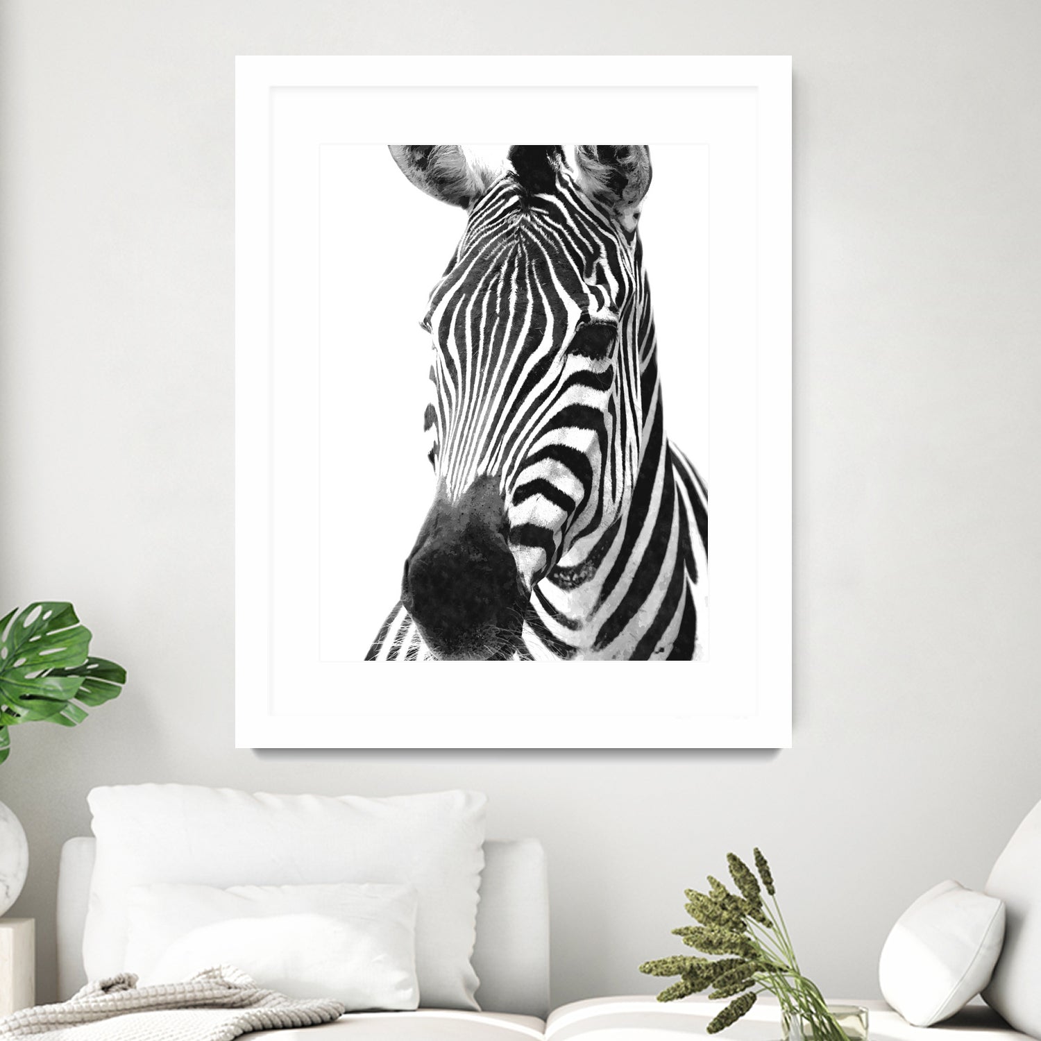 Black and White Zebra Print Rug - Stylish Home Decor for Living Room, Bedroom & Nursery - Soft and Durable Floor Mat for Kids, Pets & Adults