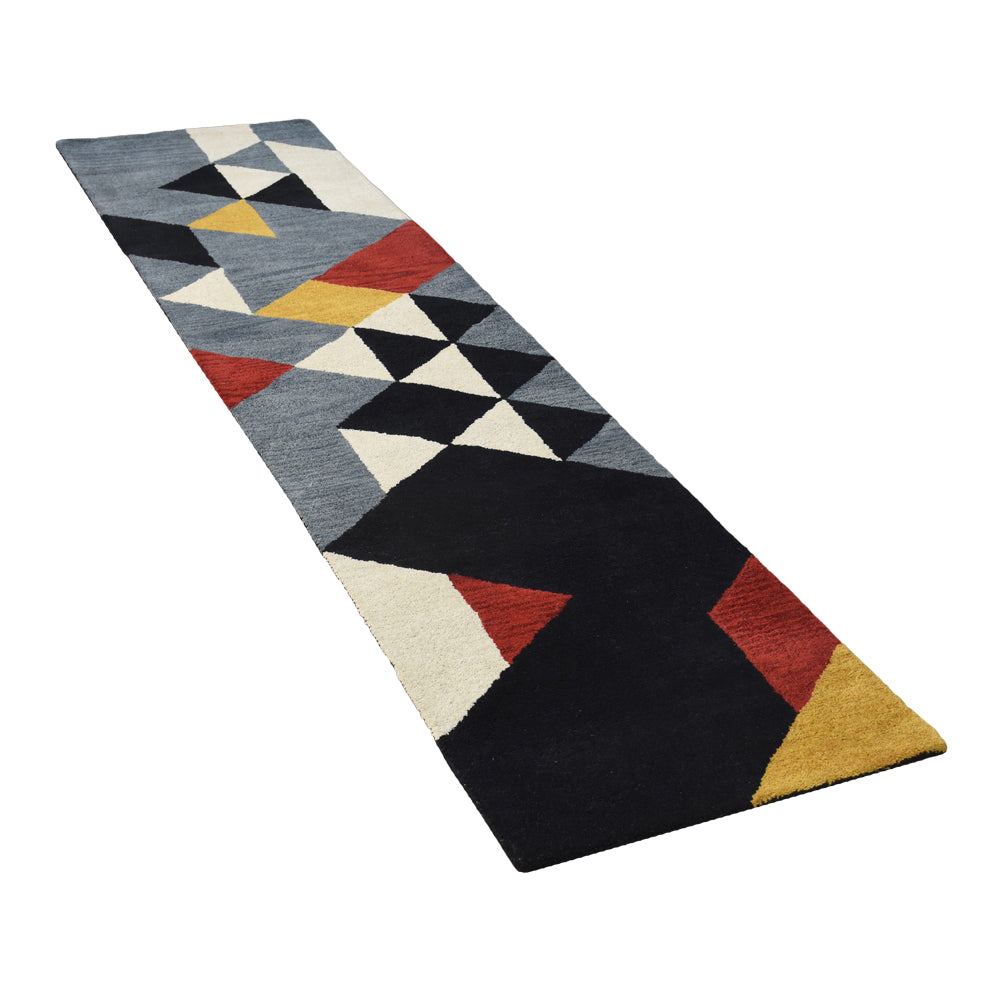 Checker Hand Tufted Rug - Soft Non-Slip Area Rug for Living Room, Bedroom, Nursery - Modern Geometric Design Home Decor (5'x7')