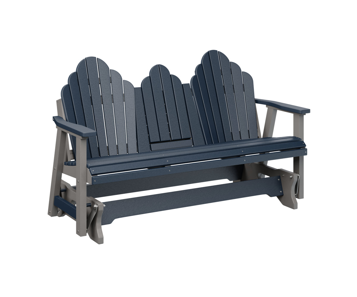 Berlin Gardens Cozi Back 3-Seat Porch Swing Glider with Cup Holder Console - Perfect for Outdoor Patio, Deck, Garden Relaxation