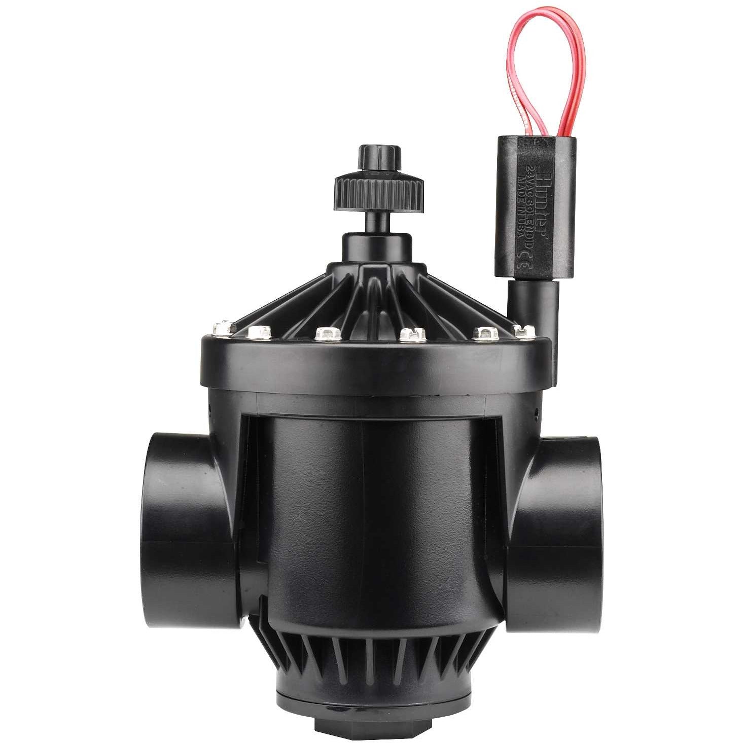 Hunter Industries PGV 151 1.5 Inch Globe Angle Valve with Flow Control - PGV Series for Irrigation Systems, Lawn Sprinklers & Water Control Applications
