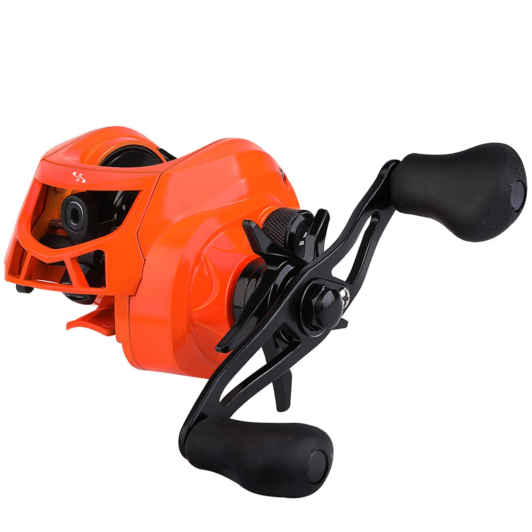17+1BB Baitcasting Fishing Reel 7.1:1 High Speed Gear Ratio - Saltwater & Freshwater Carp Fishing Reel - Perfect for Bass, Pike, and Catfish Angling