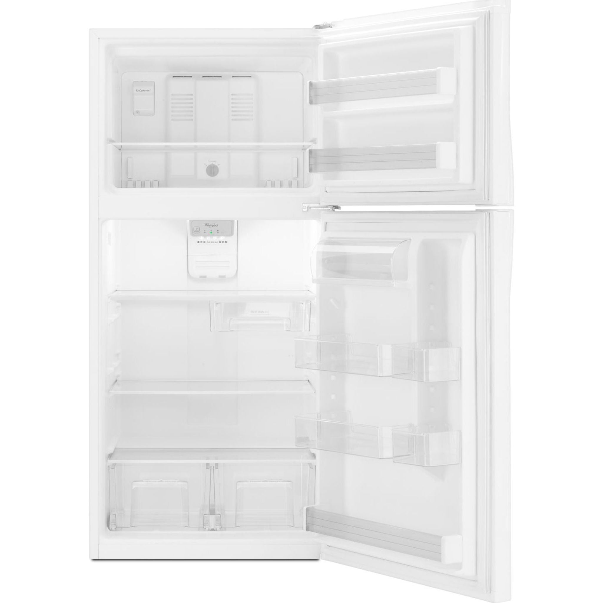 Whirlpool WRT549SZDW 36-Inch Top Freezer Refrigerator - 21.6 cu. ft. Energy Star Certified, Adjustable Glass Shelves, LED Lighting - Perfect for Kitchens, Apartments & Small Spaces (White)