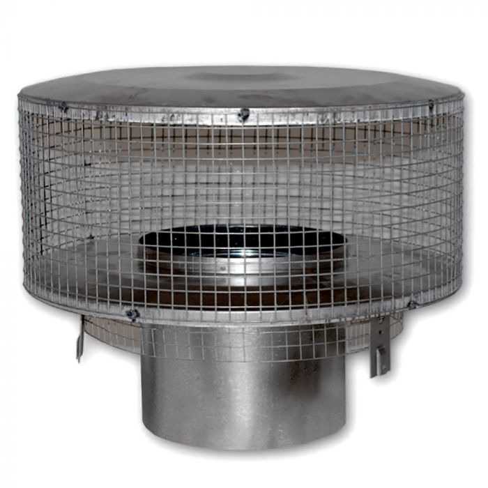 High-Temperature Round Top with Mesh Screen - RT 8HT - Durable BBQ Grill Cover for Smokers & Outdoor Cooking Accessories