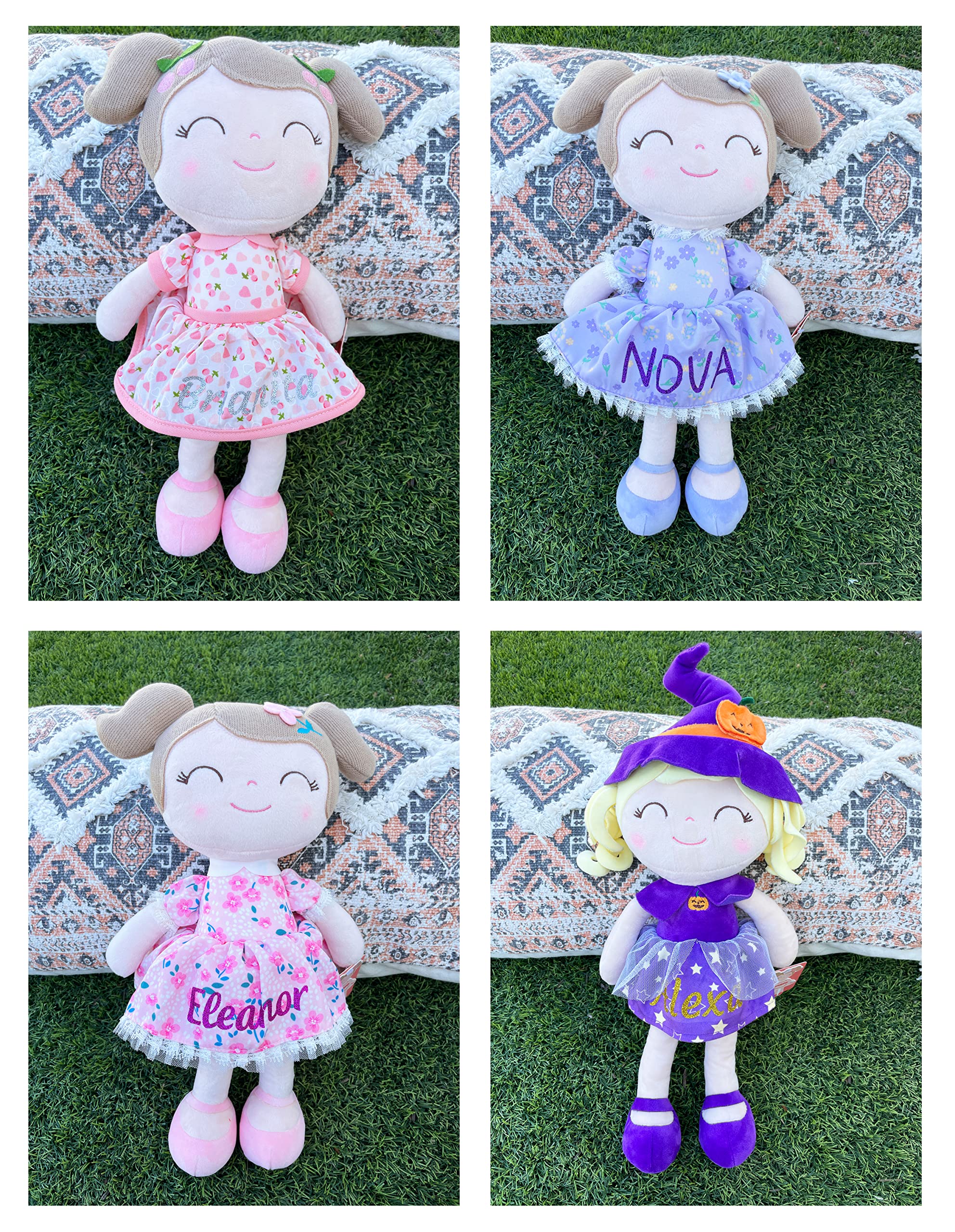 Custom St Patrick's Plush Doll with Name - Personalized Irish Gift for Girls | Birthday & Party Favors