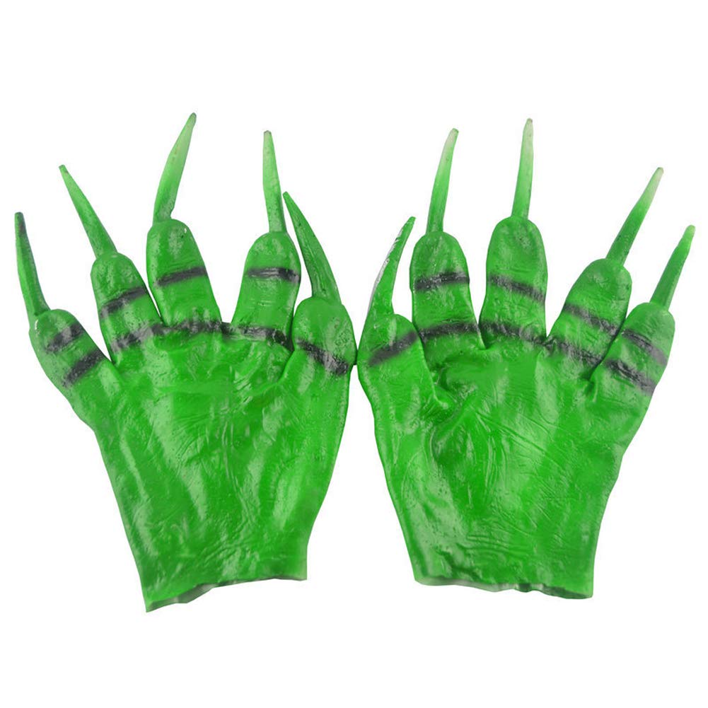Scary Halloween Costume Party Finger Gloves - Cosplay Beast Claws with Sharp Nails for Horror Parties, Cosplay Events & Halloween Decorations